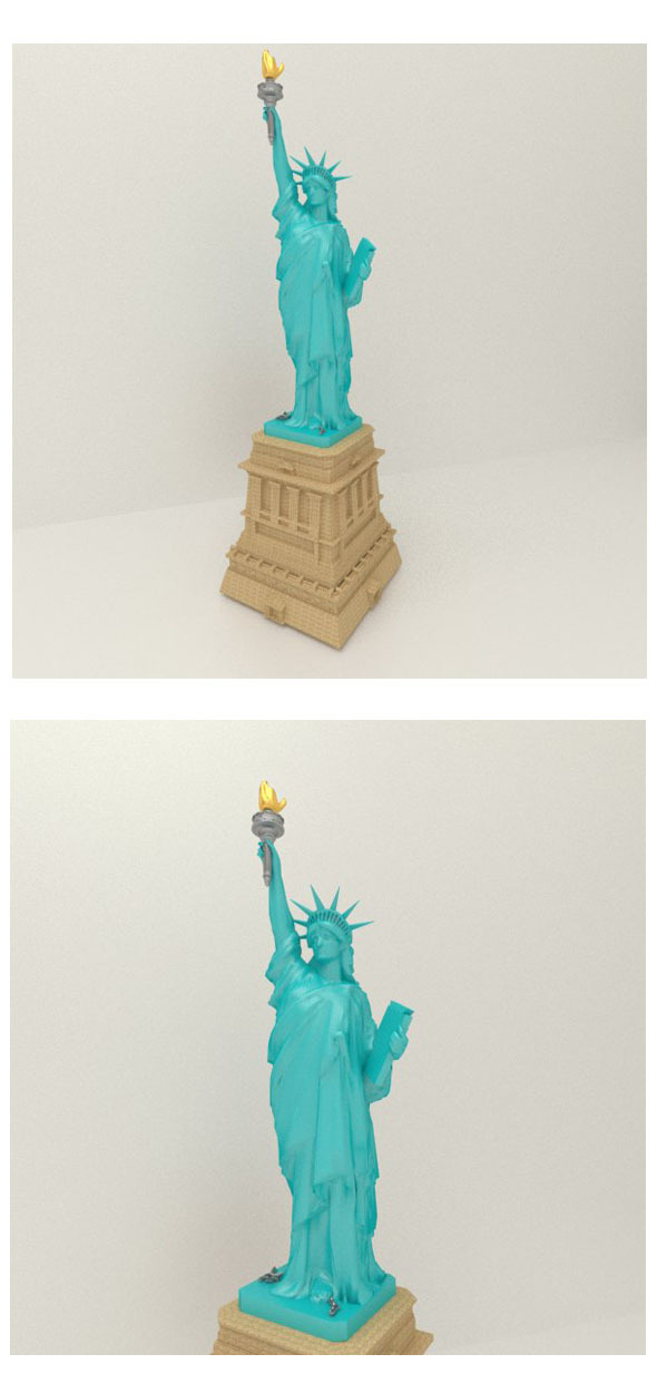 Americas Liberty Statue - 3Docean 12520150