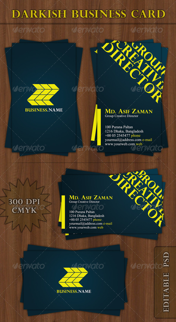 Darkish Business Card - Creative Business Cards