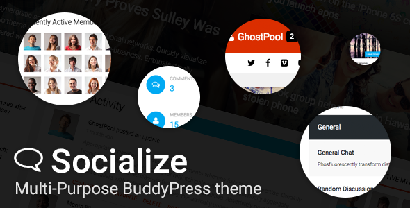 Socialize: Multi-Purpose BuddyPress - ThemeForest 12897637