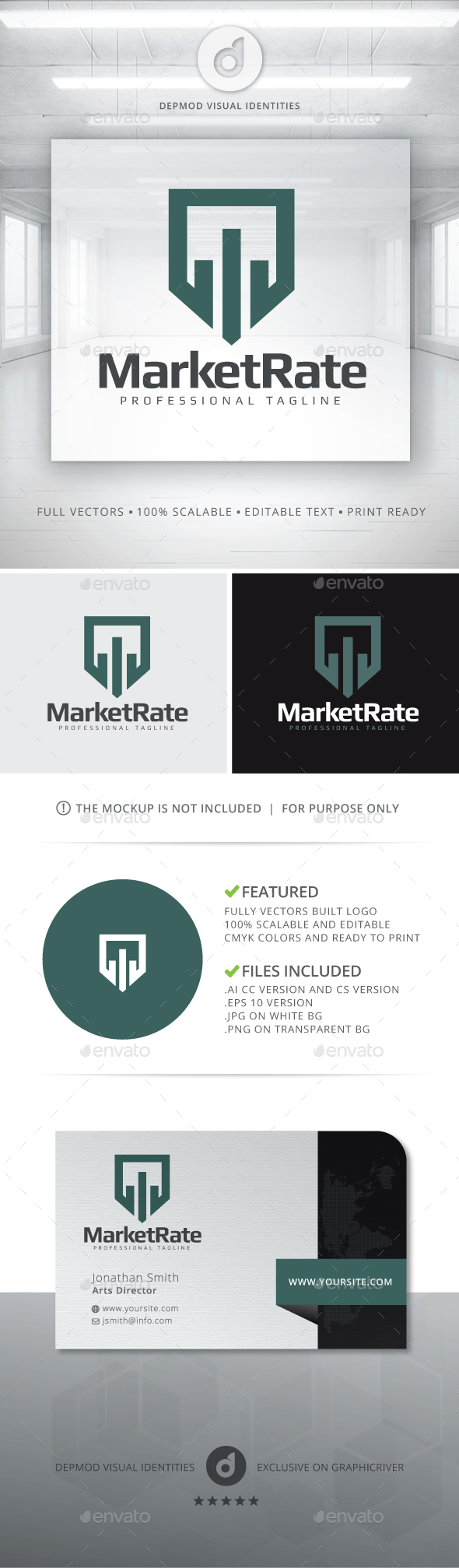 Market Rate Logo - Symbols Logo Templates