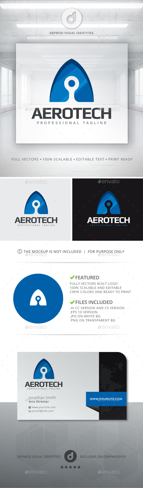 Aerotech Logo - Letters Logo Templates
