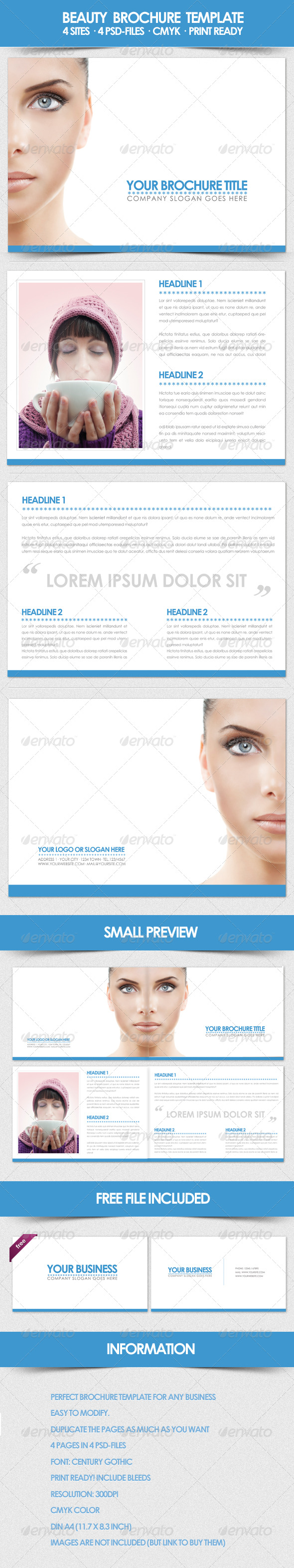 Beauty Brochure Template - Corporate Brochures