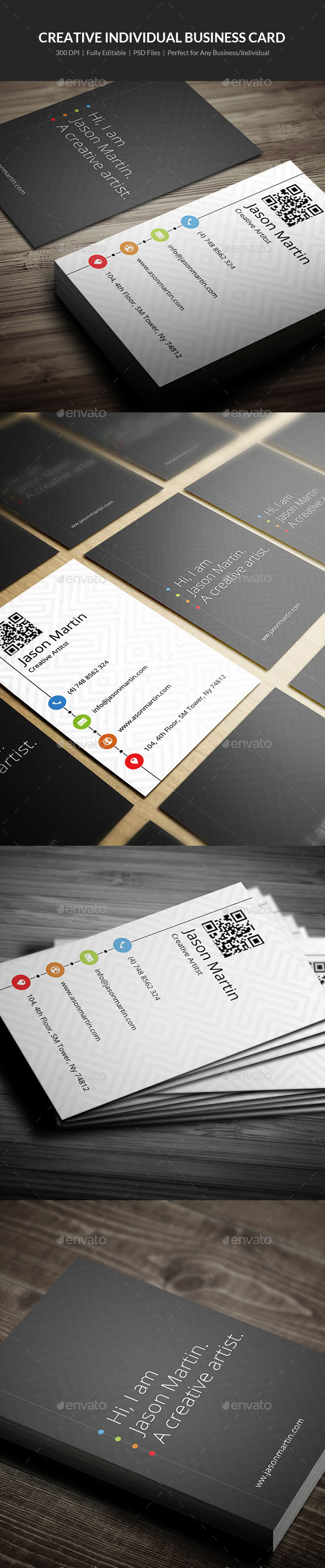 Creative Individual Business Card - 01 - Creative Business Cards