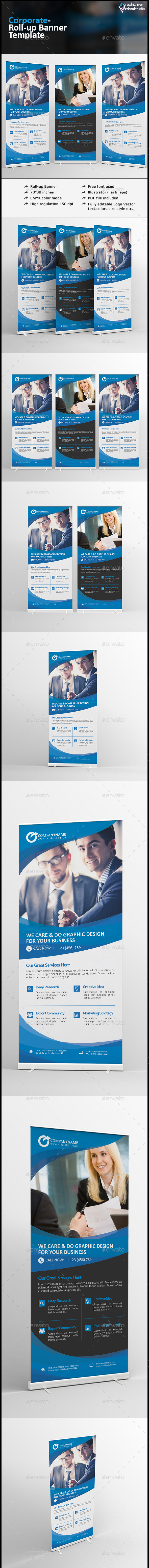 Roll Up Banner - Signage Print Templates