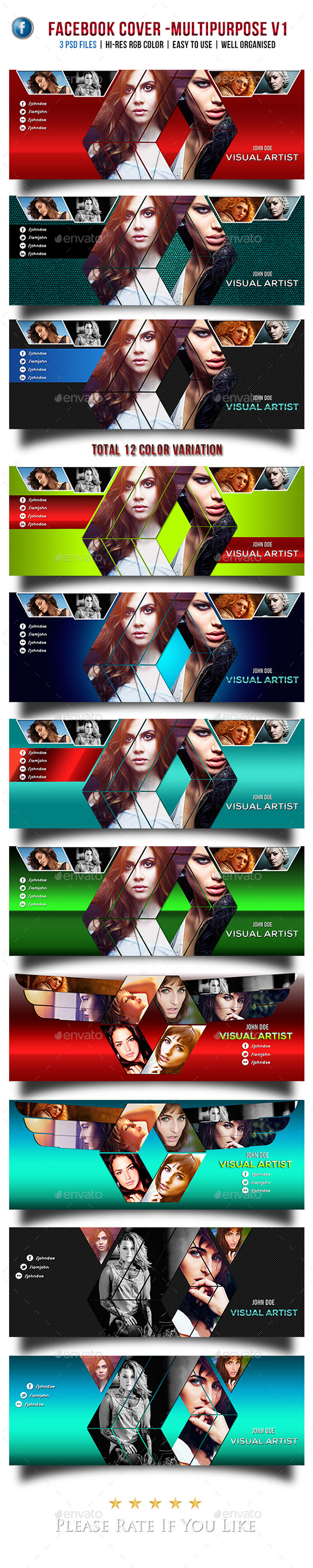 Facebook Cover - Multipurpose V1 - Facebook Timeline Covers Social Media
