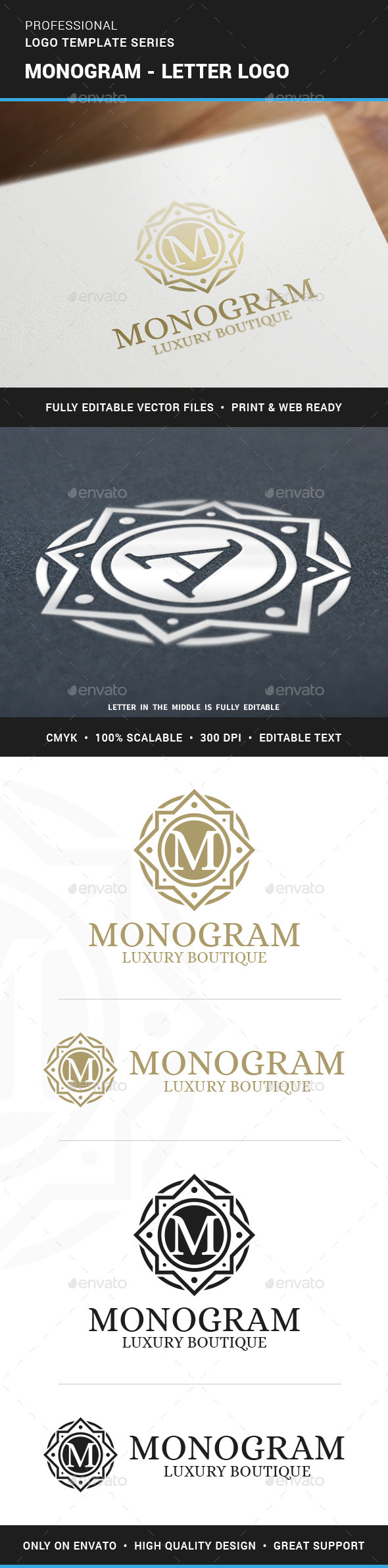 Monogram - Letter Logo - Letters Logo Templates
