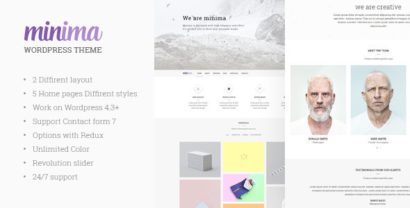 Minima Creative & Professional WP Theme Minima Creative & Professional WP Theme