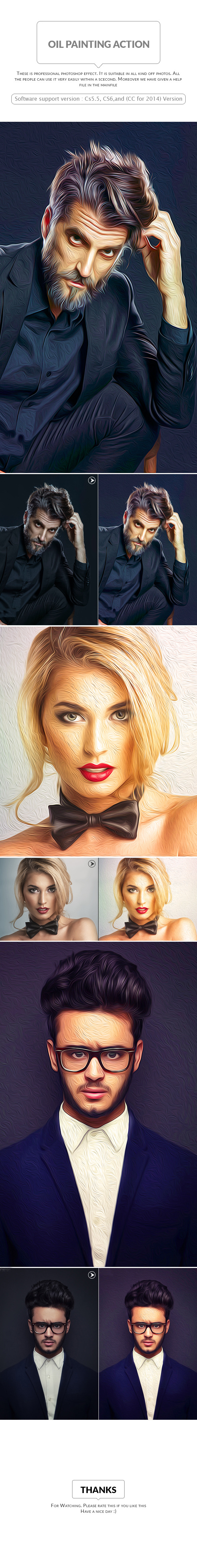 Oil Painting Action - Photo Effects Actions