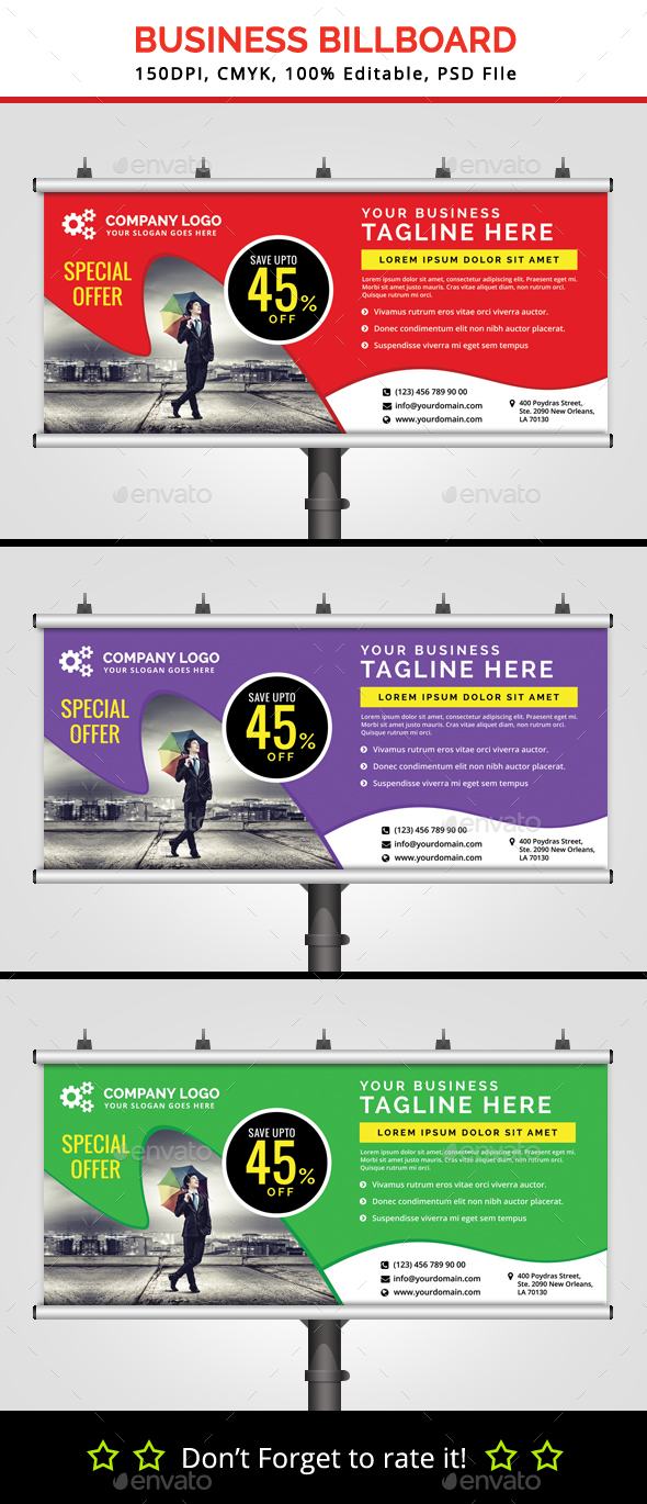Business Billboard V4 - Signage Print Templates