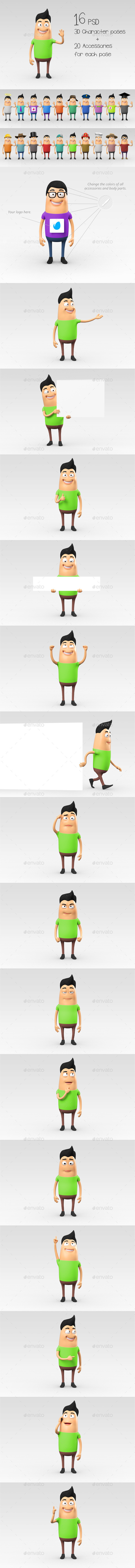 George - 3D Character Stills - Characters 3D Renders