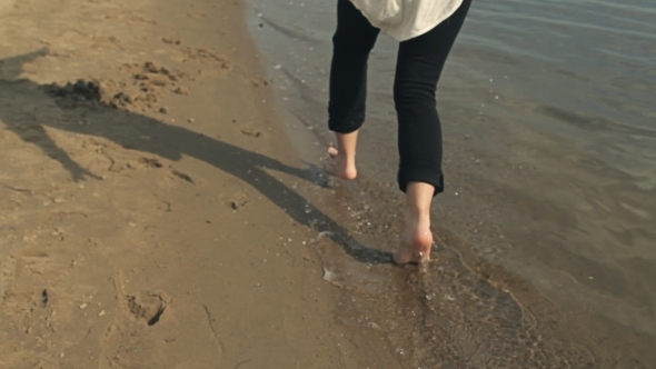 Young Girl Runs On Water