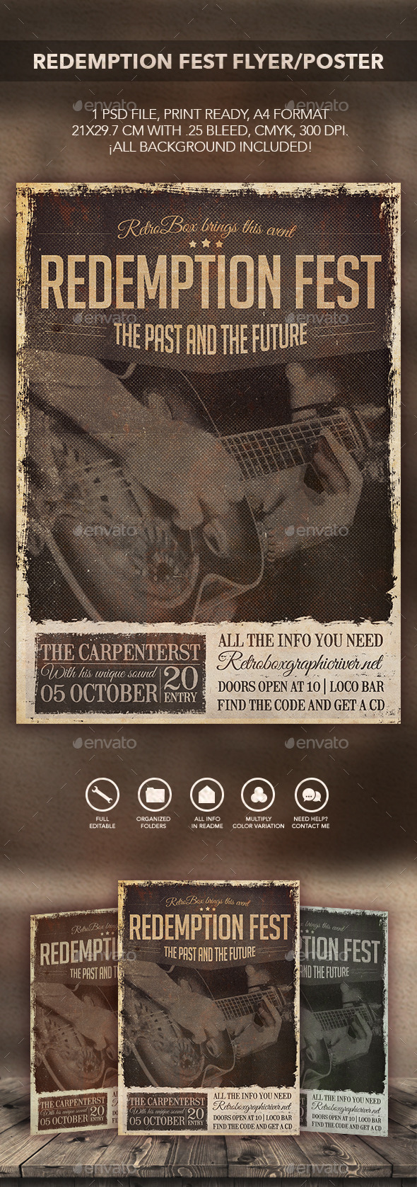 Redemption Fest Flyer Poster - Flyers Print Templates