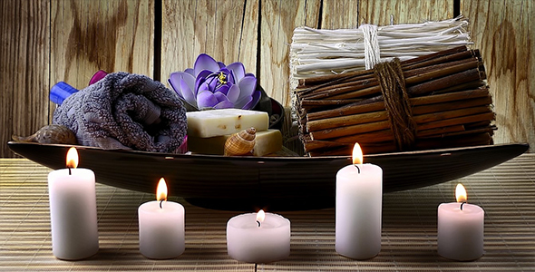 Spa Set and Candles