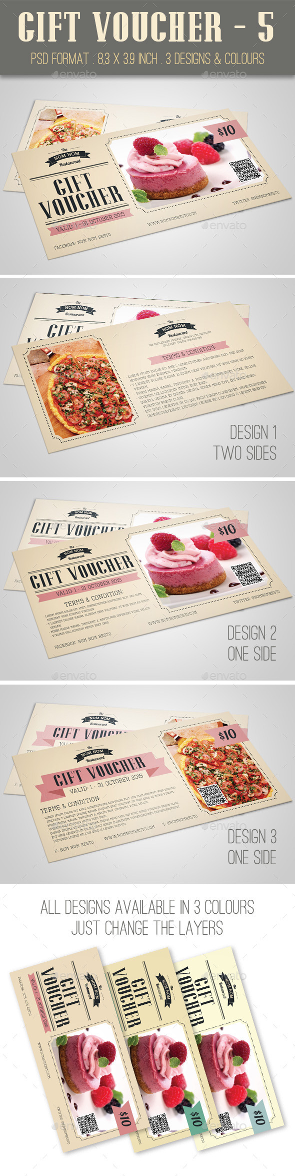 Gift Voucher - 5 - Loyalty Cards Cards & Invites