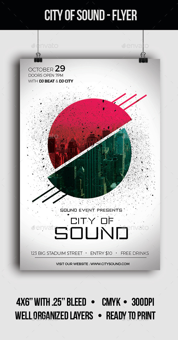 City of Sound - Flyer - Clubs & Parties Events