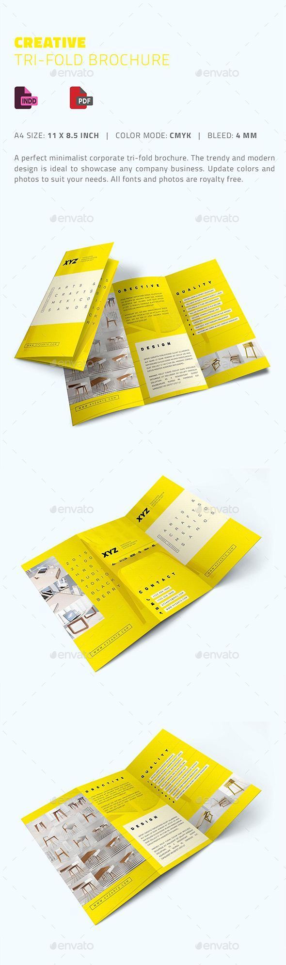 Creative Trifold Brochure - Brochures Print Templates