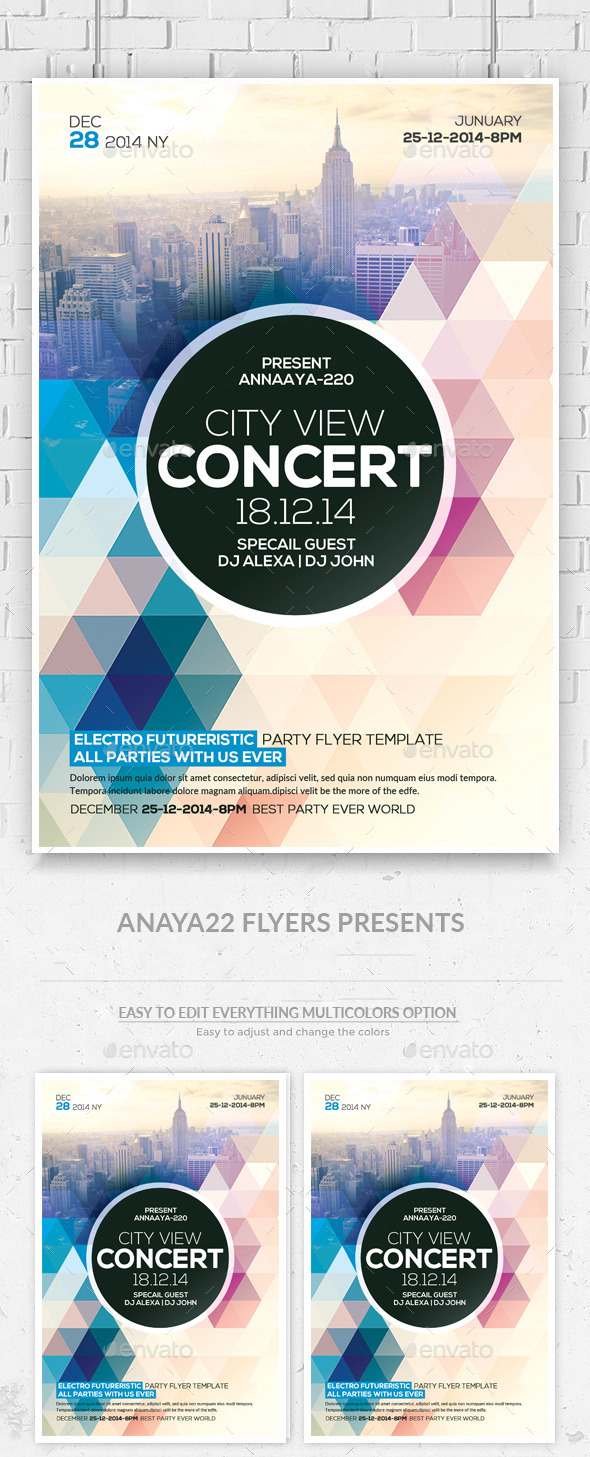 Night City Flyer - Clubs & Parties Events