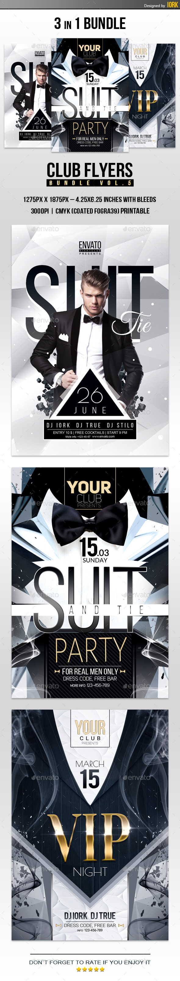 Club Flyers Bundle Vol.5 - Clubs & Parties Events
