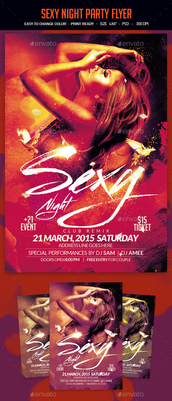 Sexy Night Party Flyer - Clubs & Parties Events