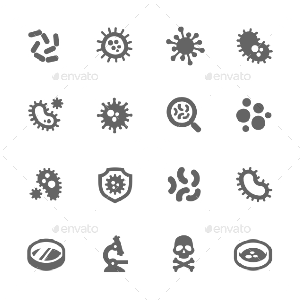 Bacteria Icons - Objects Icons