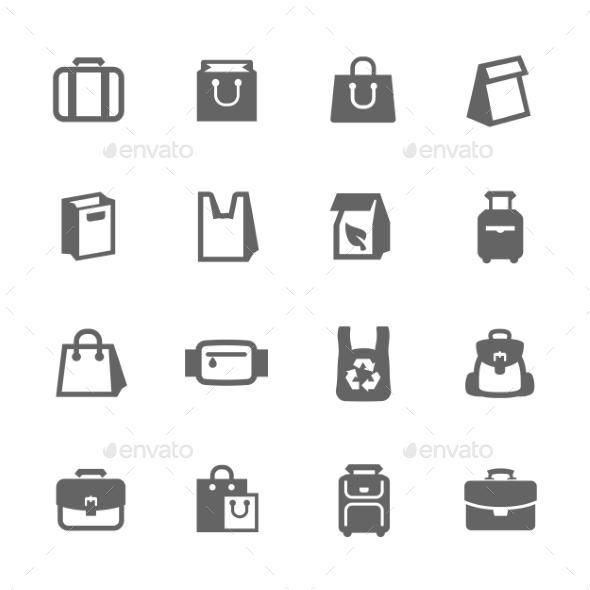 Bags Icons - Objects Icons