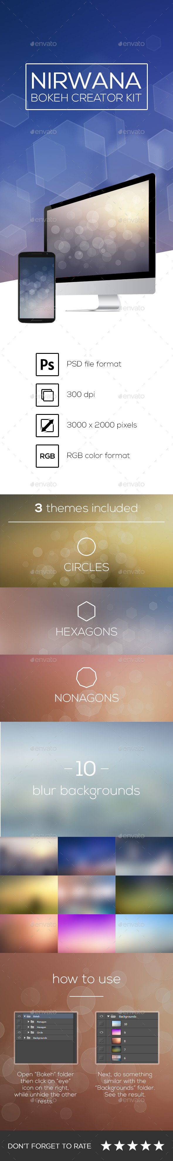 Nirwana - Bokeh Creator Kit - Abstract Backgrounds