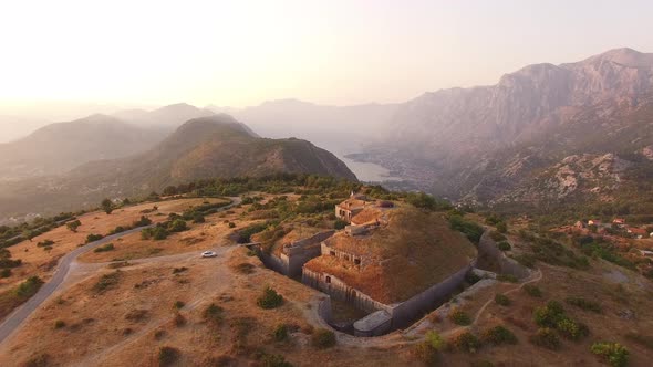 Fort Gorazda on Mount Lovcen Montenegro alt