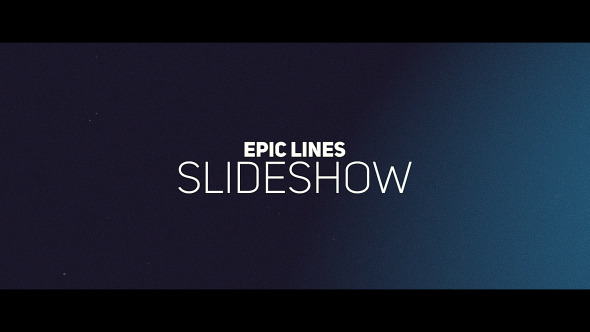 Epic Lines Slideshow - VideoHive 13215430