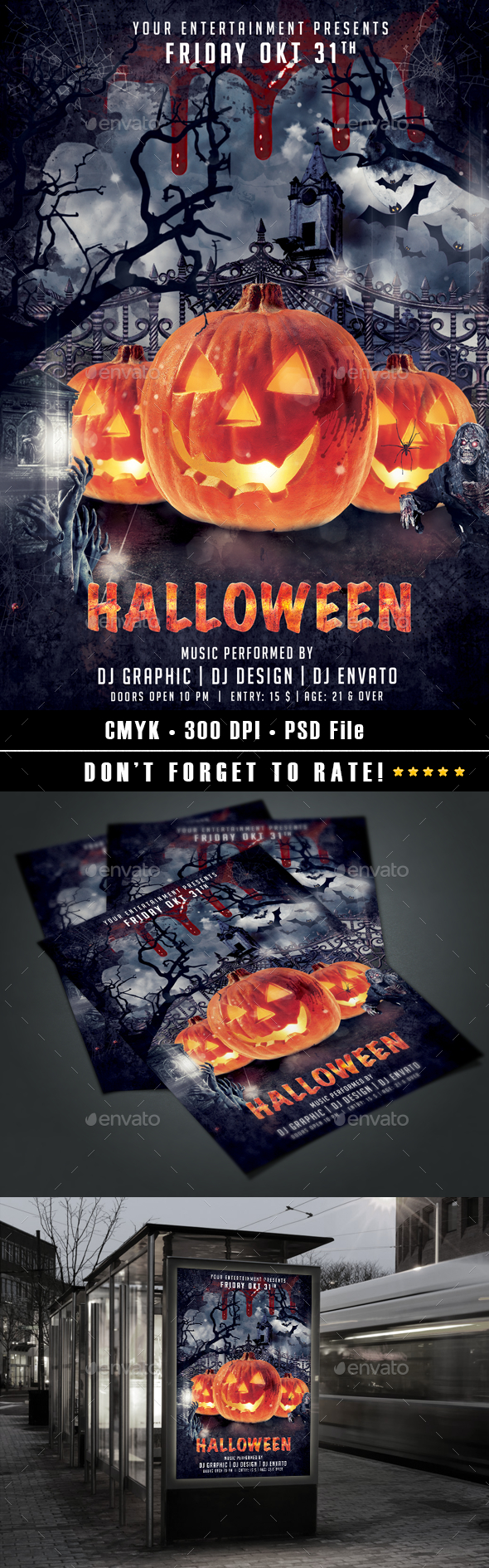 Halloween Party Flyer - Holidays Events