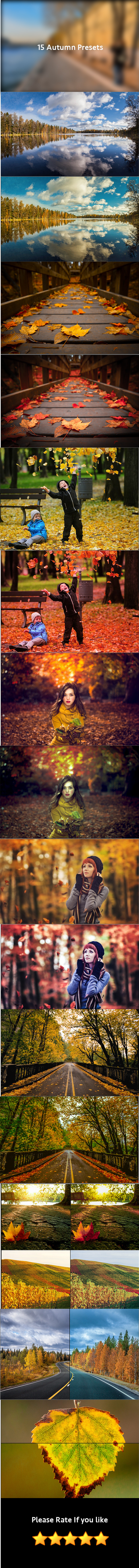 15 Autumn Lightroom Presets - Landscape Lightroom Presets