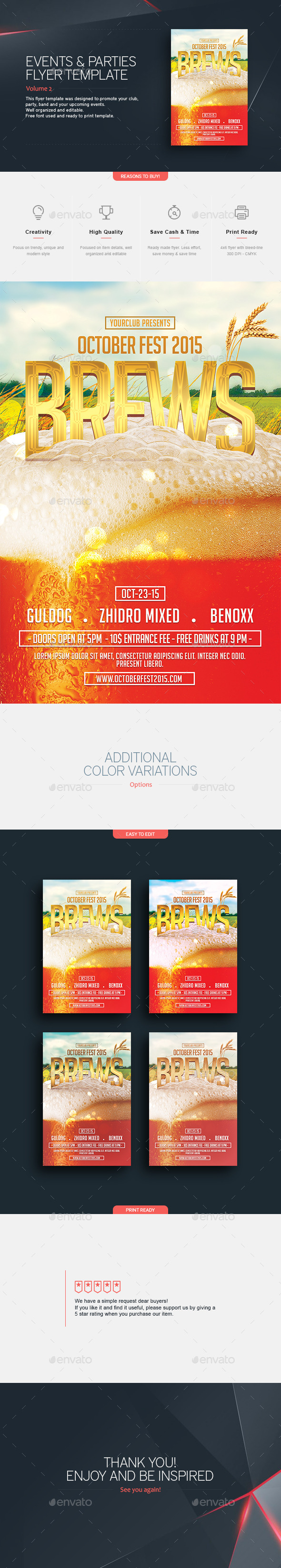 October Fest - Flyer Template - Clubs & Parties Events