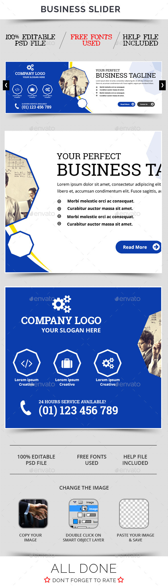Business Slider V36 - Sliders & Features Web Elements