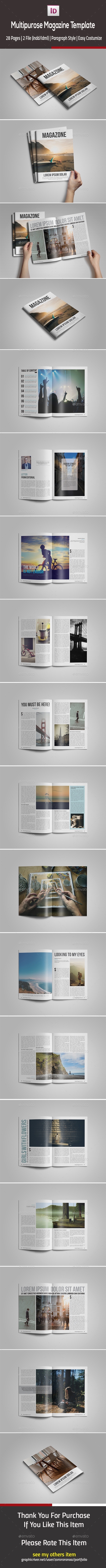 Multipurpose Magazine Template - Magazines Print Templates