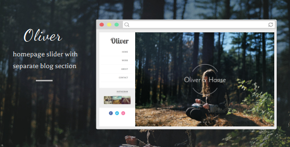 Oliver - Responsive Blogger Template - Blogger Blogging