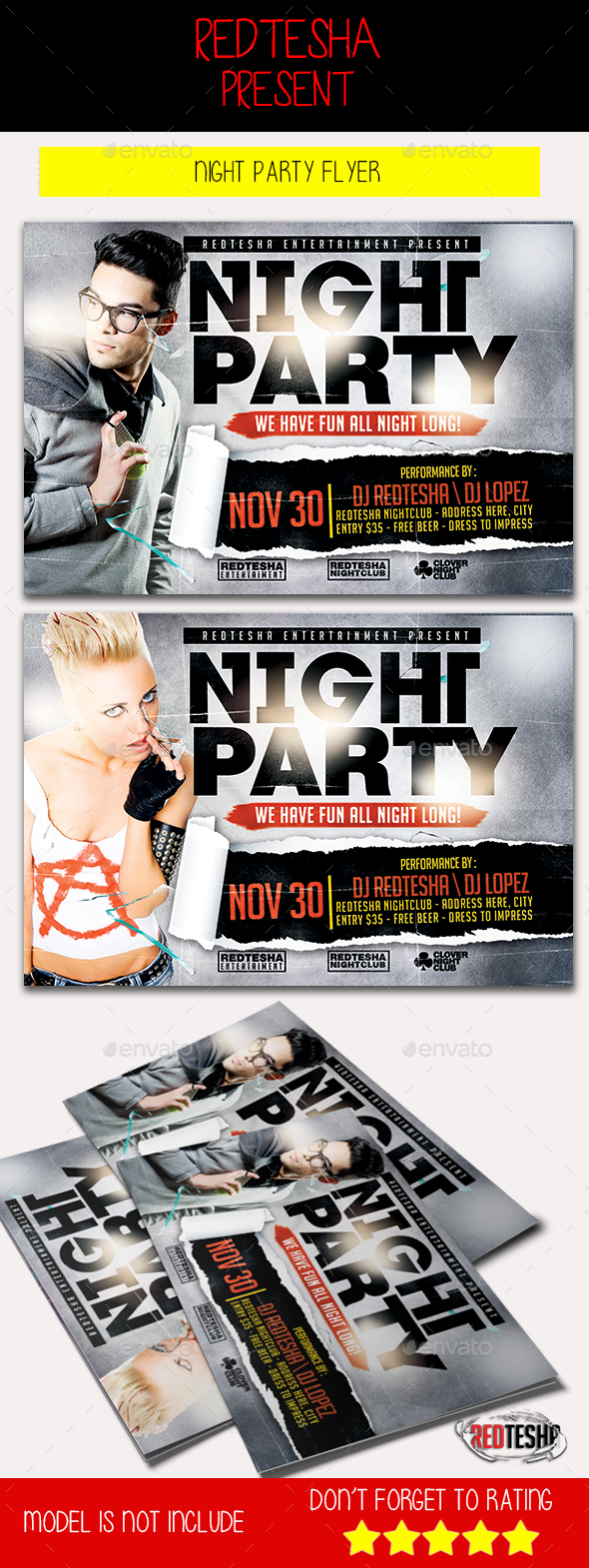 Night Party Flyer - Clubs & Parties Events