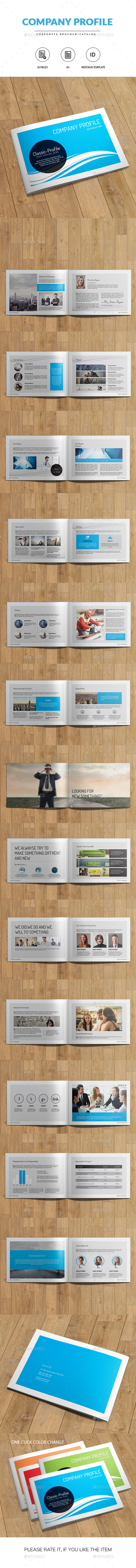 Company Profile | A5 Indesign Brochure - Catalogs Brochures