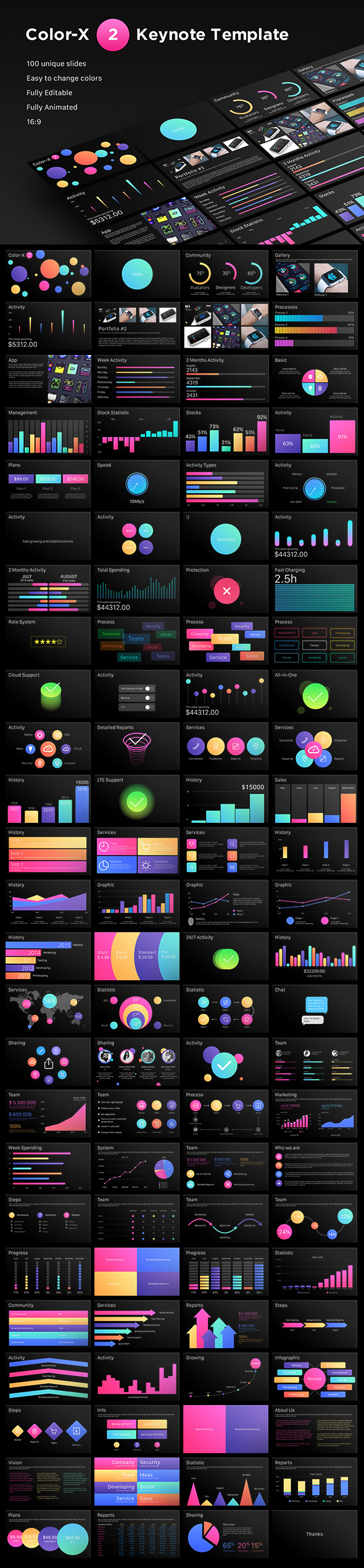 Color-X 2 Keynote Template Color-X 2 Keynote Template
