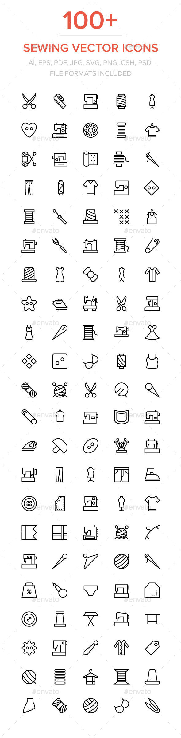 100+ Sewing and Stitching Icons - Icons