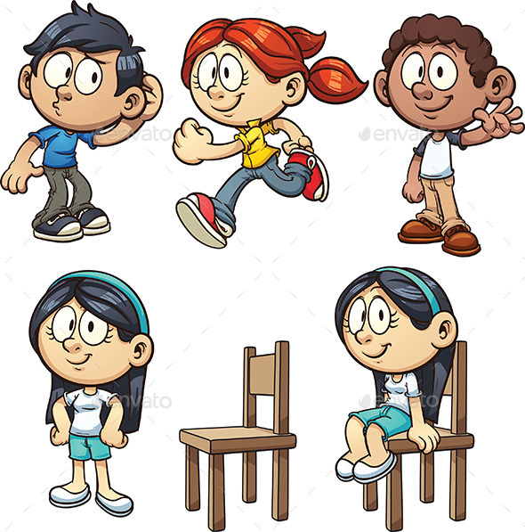Cartoon Kids - People Characters