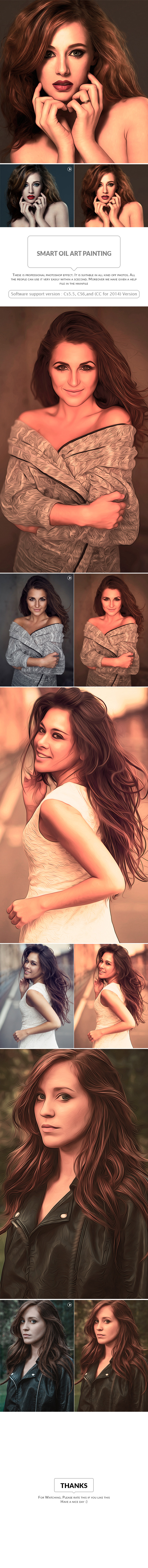 Smart Oil Art Painting - Photo Effects Actions
