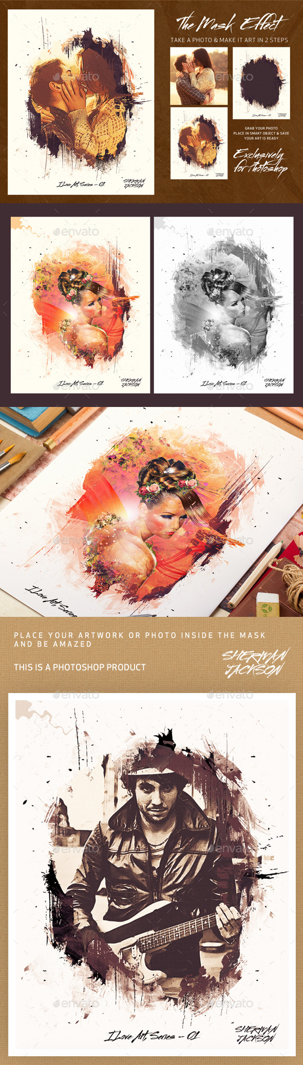 The Mask Effect - Artistic FX - Photo Templates Graphics