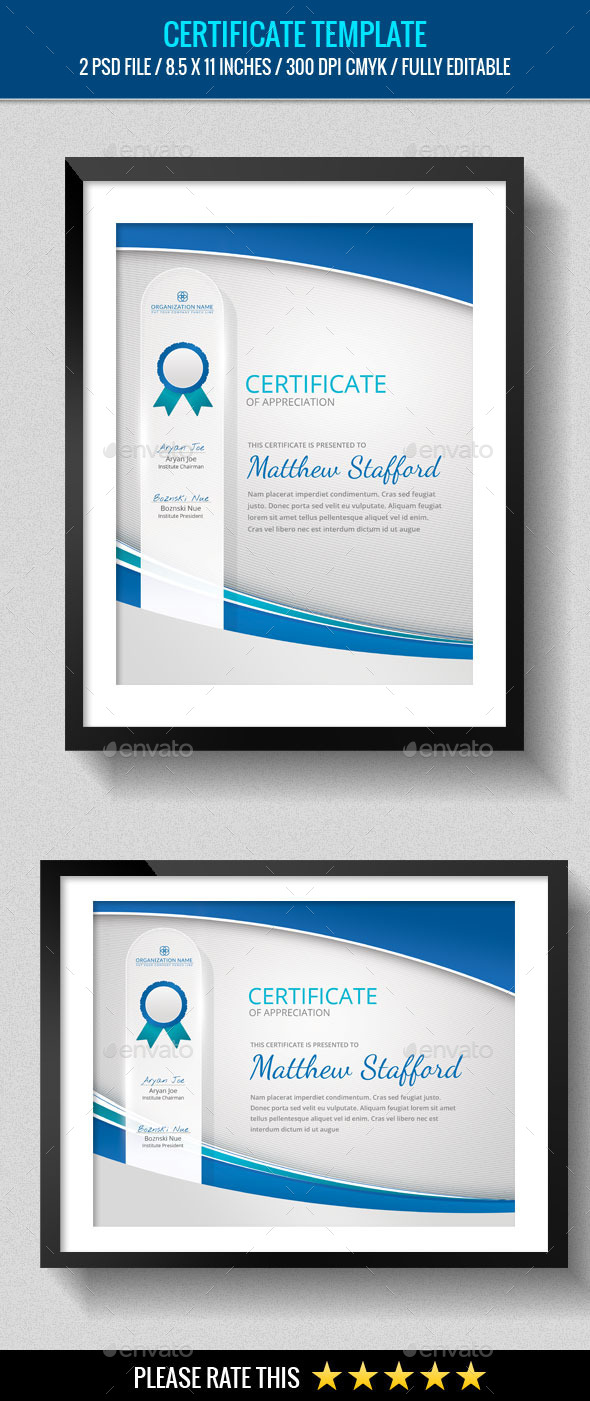 Multipurpose Certificates Template - Certificates Stationery