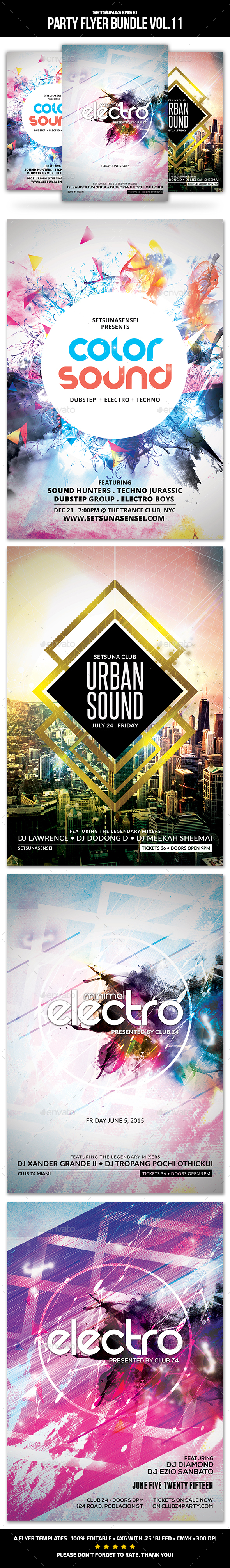 Party Flyer Bundle Vol.11 - Clubs & Parties Events