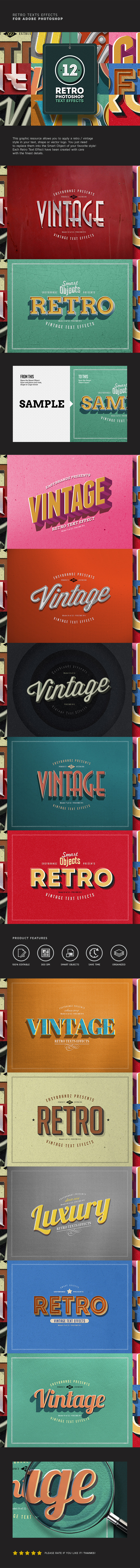 Retro Text Effects Vol.01 - Text Effects Actions