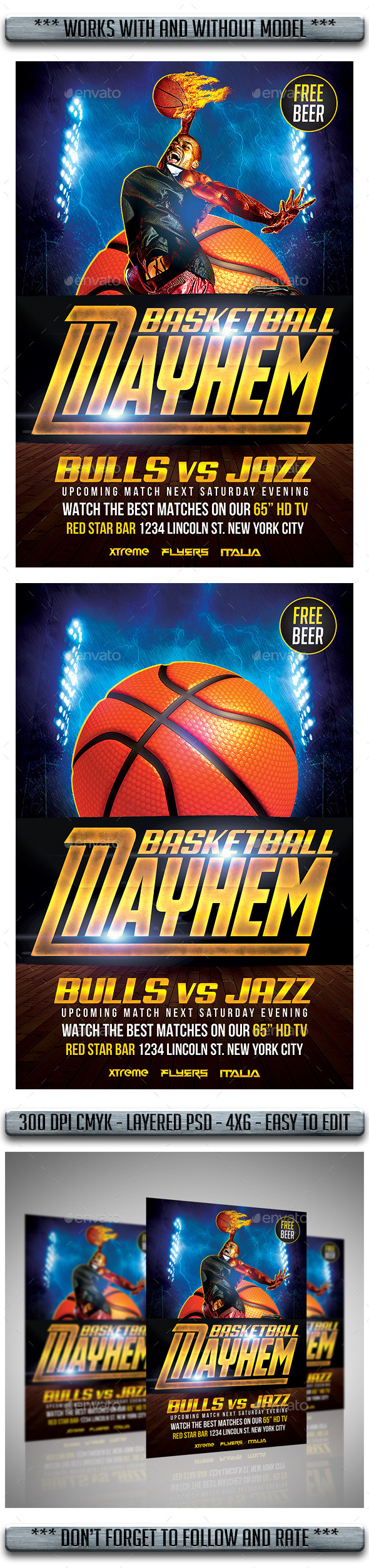 Basketball Flyer - Flyers Print Templates