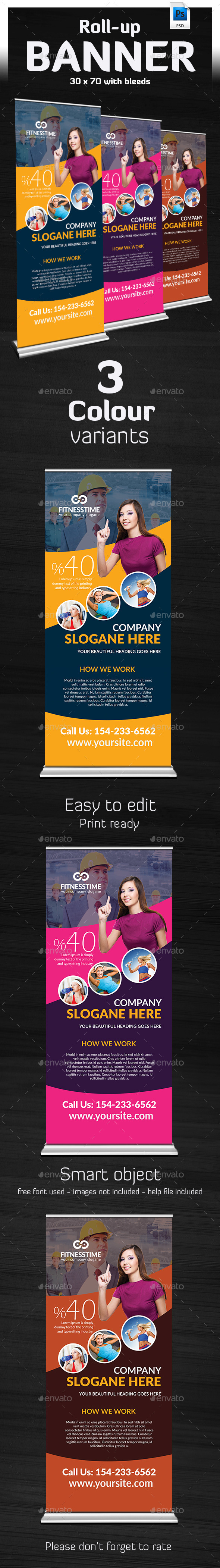 Takatuka - Business Roll Up Banner - Signage Print Templates