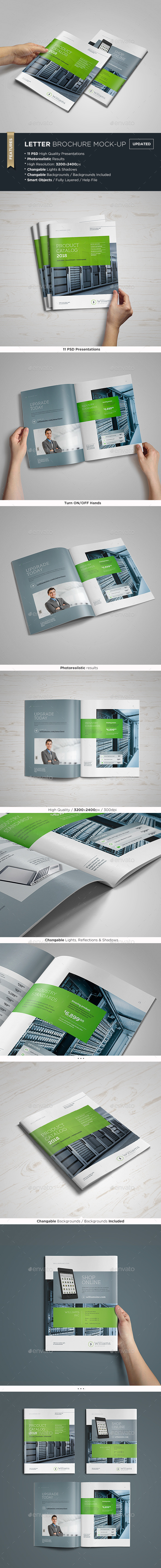 US Letter Brochure / Catalog Mock-Up - Brochures Print