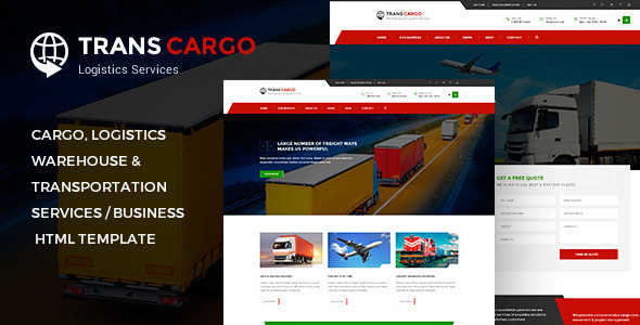Transcargo Transport Logistics Html Template By Pixity Themeforest