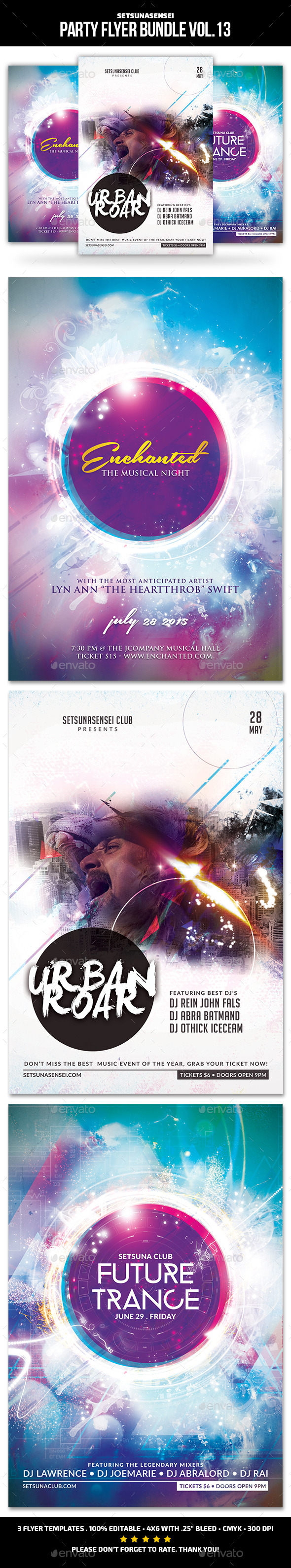 Party Flyer Bundle Vol.13 - Clubs & Parties Events