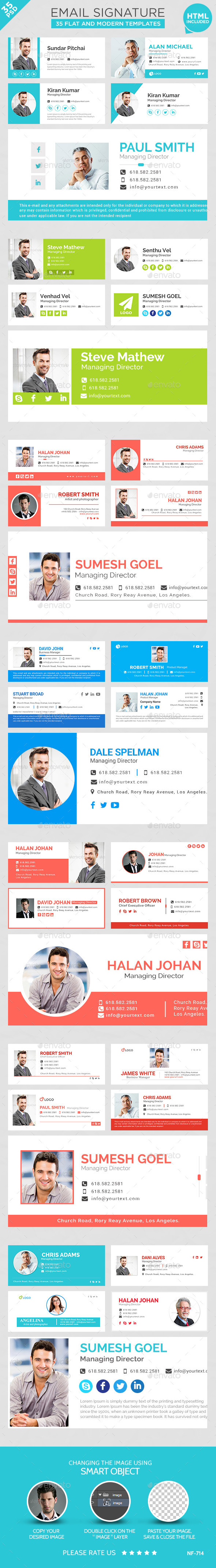 Email Signature - 35 Templates - Miscellaneous Web Elements